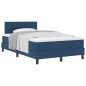 vidaXL Letto con Box Spring e Materasso Blu 120x200 cm Tessuto
