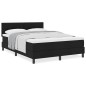 vidaXL Letto con Box Spring e Materasso Nero 140x190 cm Tessuto vidaXL Letto con Box Spring e Materasso Nero 140x190 cm Tessuto