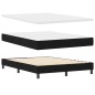 vidaXL Letto con Box Spring e Materasso Nero 140x190 cm Tessuto vidaXL Letto con Box Spring e Materasso Nero 140x190 cm Tessuto