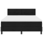 vidaXL Letto con Box Spring e Materasso Nero 140x190 cm Tessuto vidaXL Letto con Box Spring e Materasso Nero 140x190 cm Tessuto