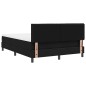 vidaXL Letto a Box Spring con Materasso Nero 140x200 cm Tessuto vidaXL Letto a Box Spring con Materasso Nero 140x200 cm Tessuto
