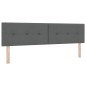 vidaXL Letto con Box Spring e Materasso Grigio Scuro 180x200 cm Tessuto vidaXL Letto con Box Spring e Materasso Grigio Scuro 180x200 cm Tessuto