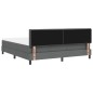 vidaXL Letto con Box Spring e Materasso Grigio Scuro 180x200 cm Tessuto vidaXL Letto con Box Spring e Materasso Grigio Scuro 180x200 cm Tessuto