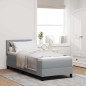 vidaXL Letto a Molle con Materasso Grigio Chiaro 80x200 cm Tessuto vidaXL Letto a Molle con Materasso Grigio Chiaro 80x200 cm Tessuto