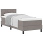 vidaXL Letto con Box Spring e Materasso Grigio 80x200 cm Tessuto vidaXL Letto con Box Spring e Materasso Grigio 80x200 cm Tessuto