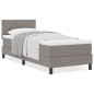 vidaXL Letto con Box Spring e Materasso Grigio 80x200 cm Tessuto vidaXL Letto con Box Spring e Materasso Grigio 80x200 cm Tessuto
