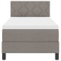 vidaXL Letto con Box Spring e Materasso Grigio 80x200 cm Tessuto vidaXL Letto con Box Spring e Materasso Grigio 80x200 cm Tessuto