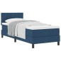 vidaXL letto a box con materasso blu 80x200 cm in tessuto