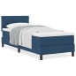 vidaXL letto a box con materasso blu 80x200 cm in tessuto