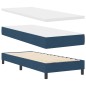 vidaXL letto a box con materasso blu 80x200 cm in tessuto
