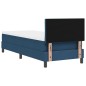 vidaXL letto a box con materasso blu 80x200 cm in tessuto