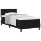 vidaXL Letto con Box Spring Nero 90x190 cm Tessuto vidaXL Letto con Box Spring Nero 90x190 cm Tessuto