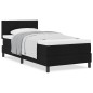 vidaXL Letto con Box Spring Nero 90x190 cm Tessuto vidaXL Letto con Box Spring Nero 90x190 cm Tessuto