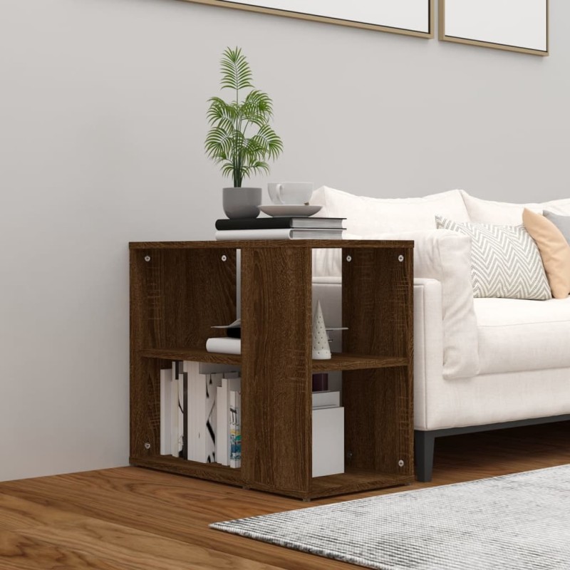 Mobiletto Laterale Rovere Marrone 60x30x50 cm Legno Multistrato Mobiletto Laterale Rovere Marrone 60x30x50 cm Legno Multistrato
