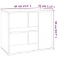 Mobiletto Laterale Rovere Marrone 60x30x50 cm Legno Multistrato Mobiletto Laterale Rovere Marrone 60x30x50 cm Legno Multistrato