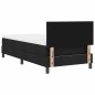 vidaXL Letto a Molle con Materasso Nero 100x200 cm Tessuto vidaXL Letto a Molle con Materasso Nero 100x200 cm Tessuto