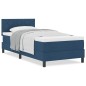 vidaXL Letto a Molletta con Materasso Blu 100x200 cm Tessuto vidaXL Letto a Molletta con Materasso Blu 100x200 cm Tessuto