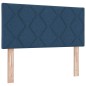vidaXL Letto a Molletta con Materasso Blu 100x200 cm Tessuto vidaXL Letto a Molletta con Materasso Blu 100x200 cm Tessuto