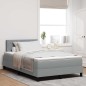 vidaXL Letto Box Spring con Materasso Grigio Chiaro 120x190 cm Tessuto vidaXL Letto Box Spring con Materasso Grigio Chiaro 120x190 cm Tessuto
