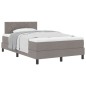 vidaXL Letto Box Spring con Materasso Taupe 120x200 cm Tessuto