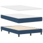 vidaXL Letto Box Spring con Materasso Blu 120x200 cm Tessuto vidaXL Letto Box Spring con Materasso Blu 120x200 cm Tessuto