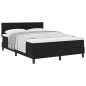 vidaXL Letto a Molle con Materasso Nero 140x200 cm Tessuto vidaXL Letto a Molle con Materasso Nero 140x200 cm Tessuto