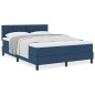 vidaXL Struttura Letto con Materasso Blu Scuro Tessuto 140 x 200 cm vidaXL Struttura Letto con Materasso Blu Scuro Tessuto 140 x 200 cm