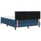 vidaXL Struttura Letto con Materasso Blu Scuro Tessuto 140 x 200 cm vidaXL Struttura Letto con Materasso Blu Scuro Tessuto 140 x 200 cm