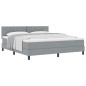 vidaXL Letto a Box con Materasso Grigio Chiaro 180x200 cm Tessuto vidaXL Letto a Box con Materasso Grigio Chiaro 180x200 cm Tessuto