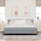 vidaXL Letto a Box con Materasso Grigio Chiaro 180x200 cm Tessuto vidaXL Letto a Box con Materasso Grigio Chiaro 180x200 cm Tessuto