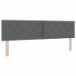 vidaXL Letto con Box Spring e materasso grigio scuro 180x200 cm tessuto vidaXL Letto con Box Spring e materasso grigio scuro 180x200 cm tessuto
