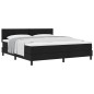 vidaXL Letto Box Spring con Materasso Nero 180x200 cm Tessuto vidaXL Letto Box Spring con Materasso Nero 180x200 cm Tessuto