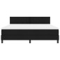 vidaXL Letto Box Spring con Materasso Nero 180x200 cm Tessuto vidaXL Letto Box Spring con Materasso Nero 180x200 cm Tessuto
