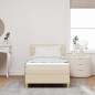 vidaXL Letto Box Spring con Materasso Panna 80x200 cm Tessuto vidaXL Letto Box Spring con Materasso Panna 80x200 cm Tessuto