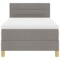 vidaXL Letto a Box Spring con Materasso Tortora 90x200 cm Tessuto vidaXL Letto a Box Spring con Materasso Tortora 90x200 cm Tessuto