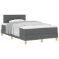 vidaXL Letto a Box Spring con Materasso Grigio Scuro 120x200 cm Tessuto vidaXL Letto a Box Spring con Materasso Grigio Scuro 120x200 cm Tessuto