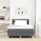 vidaXL Letto a Box Spring con Materasso Grigio Scuro 120x200 cm Tessuto vidaXL Letto a Box Spring con Materasso Grigio Scuro 120x200 cm Tessuto