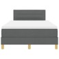 vidaXL Letto a Box Spring con Materasso Grigio Scuro 120x200 cm Tessuto vidaXL Letto a Box Spring con Materasso Grigio Scuro 120x200 cm Tessuto