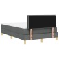 vidaXL Letto a Box Spring con Materasso Grigio Scuro 120x200 cm Tessuto vidaXL Letto a Box Spring con Materasso Grigio Scuro 120x200 cm Tessuto