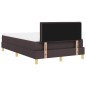 Struttura Letto Box Spring Marrone Scuro Tessuto, legno, schiuma Struttura Letto Box Spring Marrone Scuro Tessuto, legno, schiuma