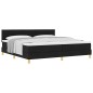 vidaXL Letto a Molle con Materasso Nero 200x200 cm Tessuto vidaXL Letto a Molle con Materasso Nero 200x200 cm Tessuto