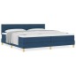 vidaXL Letto Box Spring e Materasso Blu 200x200 cm in Tessuto vidaXL Letto Box Spring e Materasso Blu 200x200 cm in Tessuto