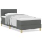 vidaXL Letto con Rete a Molle e Materasso Grigio Scuro 80x200 cm Tessuto vidaXL Letto con Rete a Molle e Materasso Grigio Scuro 80x200 cm Tessuto