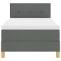 vidaXL Letto a Molle con Materasso Grigio Scuro 90x200 cm Tessuto vidaXL Letto a Molle con Materasso Grigio Scuro 90x200 cm Tessuto