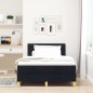 vidaXL Letto Box Spring con Materasso Nero 120x190 cm Tessuto vidaXL Letto Box Spring con Materasso Nero 120x190 cm Tessuto