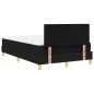 vidaXL Letto Box Spring con Materasso Nero 120x190 cm Tessuto vidaXL Letto Box Spring con Materasso Nero 120x190 cm Tessuto