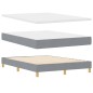 vidaXL Letto con Box Spring e Materasso Grigio Chiaro 140x190 cm Tessuto vidaXL Letto con Box Spring e Materasso Grigio Chiaro 140x190 cm Tessuto