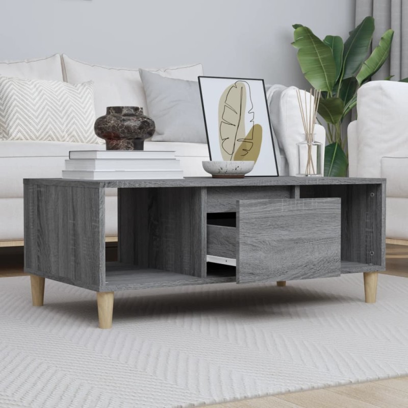 Tavolino Salotto Grigio Sonoma 90x50x36,5 cm Legno Multistrato Tavolino Salotto Grigio Sonoma 90x50x36,5 cm Legno Multistrato