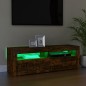 Mobile Porta TV con Luci LED Rovere Fumo 120x35x40 cm Mobile Porta TV con Luci LED Rovere Fumo 120x35x40 cm