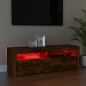 Mobile Porta TV con Luci LED Rovere Fumo 120x35x40 cm Mobile Porta TV con Luci LED Rovere Fumo 120x35x40 cm